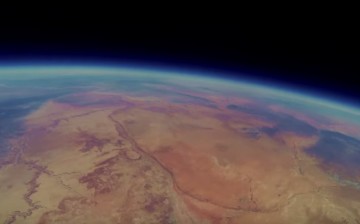 Lost GoPro footage recovered from DIY space project showing view of Grand Canyon from the edge of space.