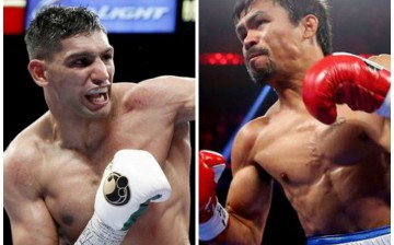 Amir Khan (L) wants Manny Pacquiao next year and no one else.
