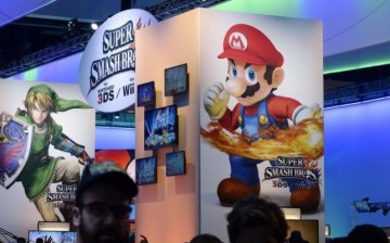 Super Smash Bros. signage at the 2014 Electronic Entertainment Expo, known as E3, in Los Angeles, California June 11, 2014. 