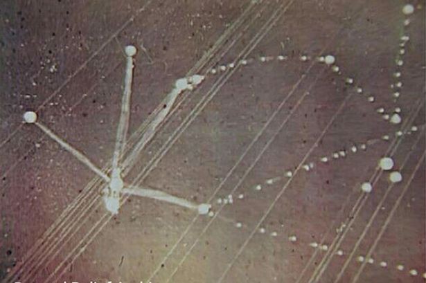 The star map drawn by Betty Hill while under hypnosis.