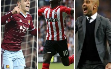 Manchester United Rumors Central (from L to R): West Ham's Aaron Cresswell, Southampton's Sadio Mane, and Bayern Munich manager Pep Guardiola.