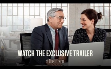 Robert De Niro is seen here with Anne Hathaway, a still from 