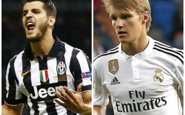 Real Madrid Rumors Central: Alvaro Morata (L) and Martin Odegaard.