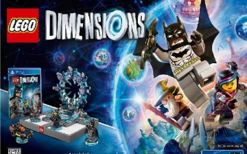 A PlayStation 4 promotional poster for the Lego Dimensions video game.