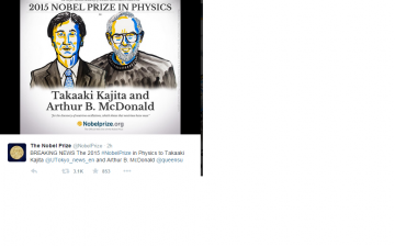 The 2015 Nobel Prize in Physics announced on Oct. 6.