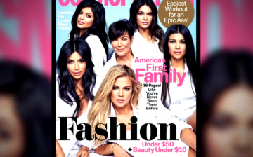 The Kardashian-Jenner family is gracing the cover of Cosmopolitan magazine's 50th anniversary issue. This is the first time in four years that all of them are together for a magazine photoshoot.