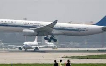 A photo of an airplane of China Southern Airlines