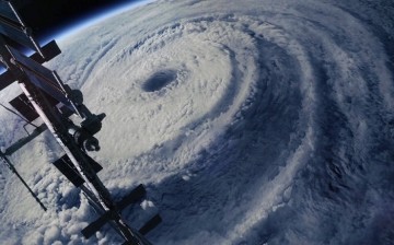 The AMOC triggered storm seen from space in the movie, The Day After Tomorrow.