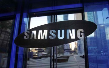 The Samsung logo is displayed at the company's headquarters on December 11, 2012 in Seoul, South Korea.