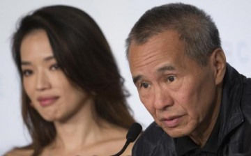 Director Hou Hsiao-hsien and actress Shu Qi attend a news conference for the film 