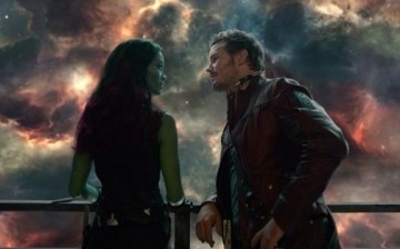 Zoe Saldana and Chris Pratt are Gamora and Star Lord in James Gunn's 