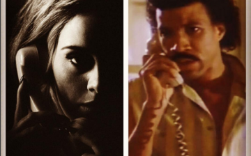 Singers Adele and Lionel Richie