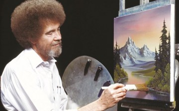 Bob Ross in one of his episodes on 
