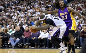 Cousins Boxing Out LA Center Jordan Hill