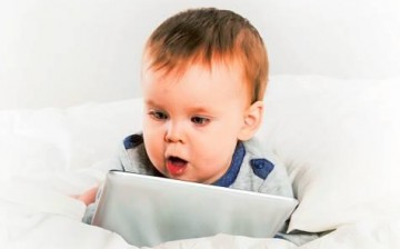 Baby Using Tablet