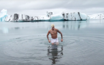 Justin Bieber is in his white undies in the 'I'll Show You' music video.