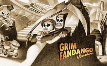 A promotional poster for Grim Fandango Remastered.