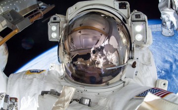 U.S. astronaut Terry Virts tweeted his followers this image after completing a series of spacewalks with his partner astronaut Barry 