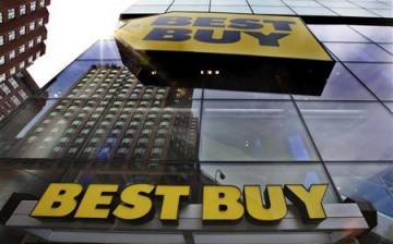 Best Buy Logo seen outside a store in United States.