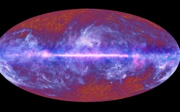 The microwave sky as seen by Planck. This multi-frequency all-sky image of the microwave sky has been composed using data from Planck covering the electromagnetic spectrum from 30 GHz to 857 GHz.