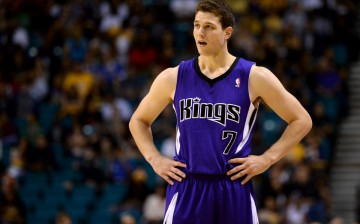 File photo of point guard Jimmer Fredette during his stint with the Sacramento Kings.