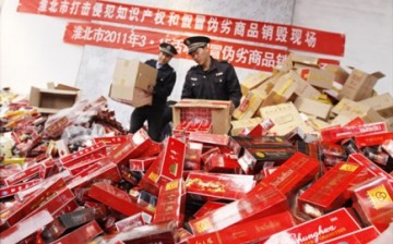 Chinese authorities will continue to implement measures to prevent counterfeit goods from being exported out of the country.
