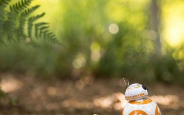 The cute BB-8 droid is a real robot, not CGI.