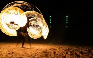 An entry from Thailand shows a fire dancer in Ko Samui, one of Thailand’s largest islands.