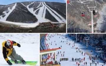 Hebei’s Wanlong Ski Resort features more than a dozen trails and offers cable car lifts and ski and snowboard equipment rentals.