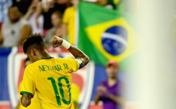 Brazil team captain Neymar during a recent friendly against the United States.