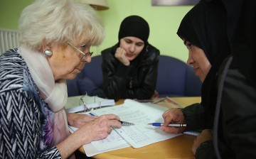 Migrants Seeking Asylum Learn German