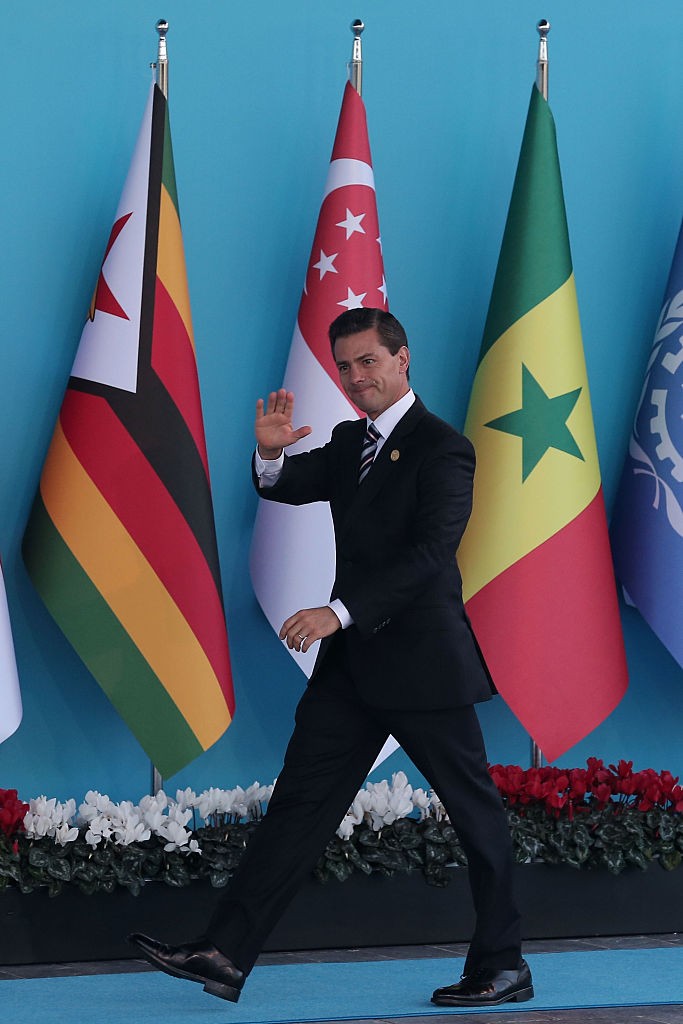 ANTALYA, TURKEY - NOVEMBER 15: Mexican President Enrique Pena Nieto arrives during the official welcome ceremony on day one of the G20 Turkey Leaders Summit on November 15, 2015 in Antalya, Turkey. World leaders will use the summit to discuss issues including, climate change, the global economy, the refugee crisis and terrorism. The two day summit takes place in the wake of the massive terrorist attack in Paris which killed more than 120 people. (Photo by Chris McGrath/Getty Images)