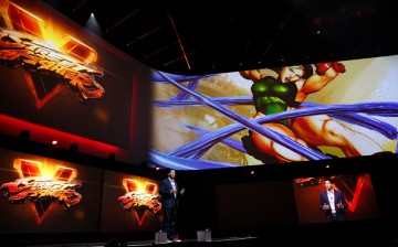 Asad Qizilbash, head of software marketing for Sony Computer Entertainment America, speaks about the Street Fighter V video game during a Sony Corp. event ahead of the E3 Electronic Entertainment Expo in Los Angeles, California, U.S., on Monday, June 15, 