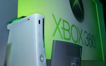 Microsoft Corp.'s Xbox 360 game console displayed in Tokyo April 6, 2006. 