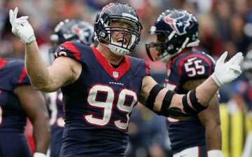 Houston Texans defensive end J.J. Watt (#99).