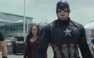 Captain America is joined by the Winter Soldier, Hawkeye, and Scarlet Witch in Joe Russo and Anthony Russo's  