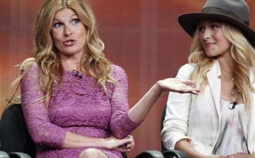 Connie Britton and Hayden Panettiere, two of the stars of the new drama series ''Nashville'' speak during a panel discussion at the Disney-ABC Television Group portion of the Television Critics Association Summer press tour in Beverly Hills, California.