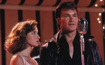 Patrick Swayze and Jennifer Grey in a scene from 'Dirty Dancing'