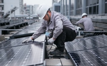 A new funding model may allow free installation of rooftop solar panels to houses and businesses, which would boost China's renewable energy target.