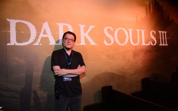  Dark Souls III director and President of From Software Hidetaka Miyazaki attends E3 Electronic Entertainment Expo at Los Angeles Convention Center on June 17, 2015 in Los Angeles, California.