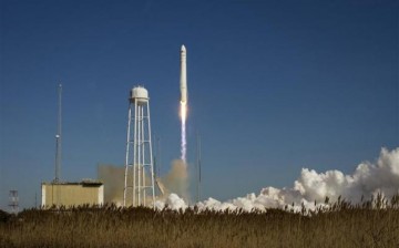 Orbital cargo ship blasts off towards space station