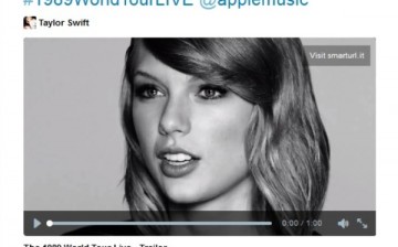Taylor Swift informs fans on Twitter her 