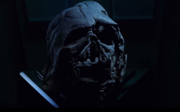 Darth Vader's helmet is molten in J.J. Abrams’ “Star Wars: Episode VII - The Force Awakens.” 