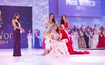 Miss World 2013 Megan Young from the Philippines crowns Miss World 2014 Miss World 2014 Rolene Strauss from South Africa.