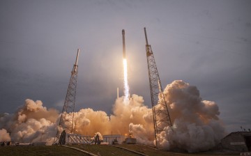 SpaceX's Falcon 9 rocket launches for the Thales mission.