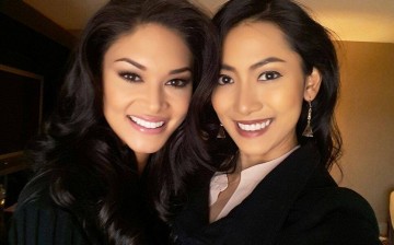 Miss Universe 2015 Pia Alonzo Wurtzbach from the Philippines and Miss Myanmar May Thaw were roommates.