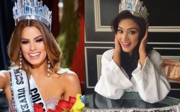 Miss Colombia Ariadna Gutierrez wore the Miss Universe 2015 crown before it was given to Pia Wurtzbach of the Philippines.