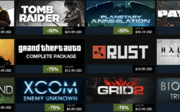 A collection of games available in Steam.