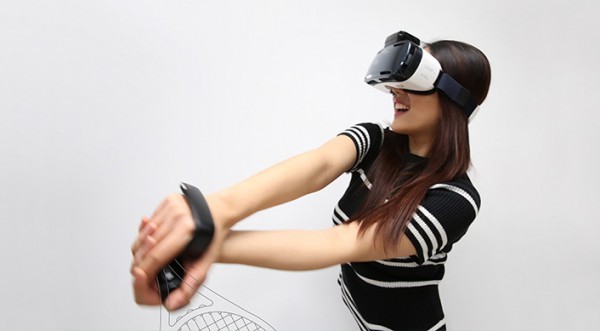 The rink is a set of hand-motion controllers for virtual reality headsets. 