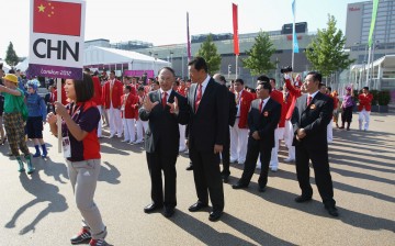 Some members of the Chinese delegation during the 2012 London summer Olympic Games.